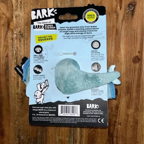 Blue Dragon BarkBox Super Chewer Dog Toy - Picture 8 of 10